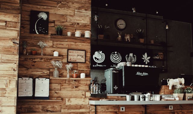 elegant coffee shop
