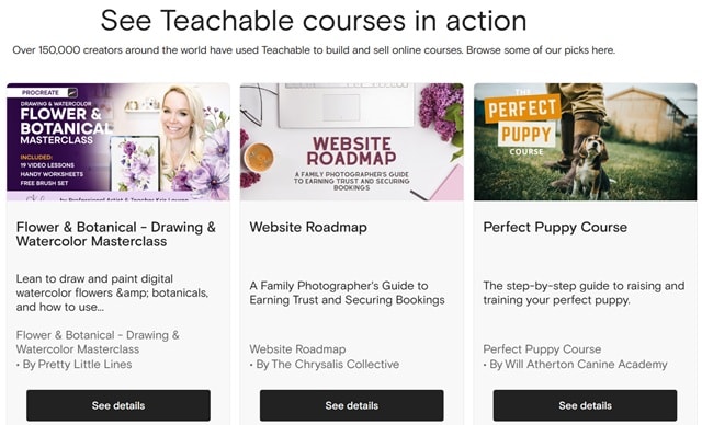 teacheable courses