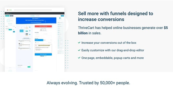 thrivecart funnels
