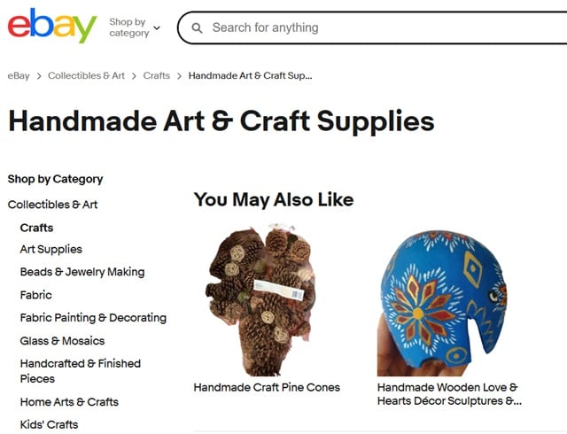 ebay handmade crafts