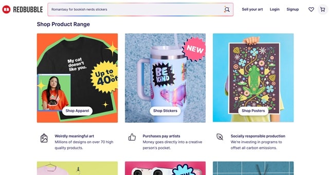 redbubble handmade craft