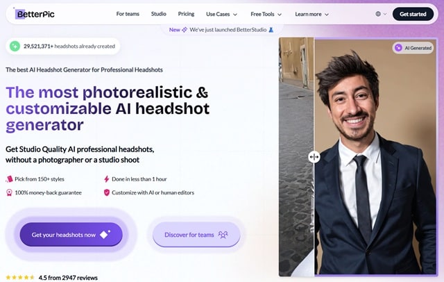 betterpic ai headshot generator